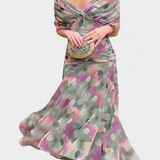 Florendra™ | Vestido Largo Floral con Escote en Forma de V