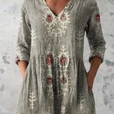 Elise | Blusa Larga con Escote en Forma de V