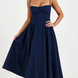 Odete - Vestido midi con corsé definido