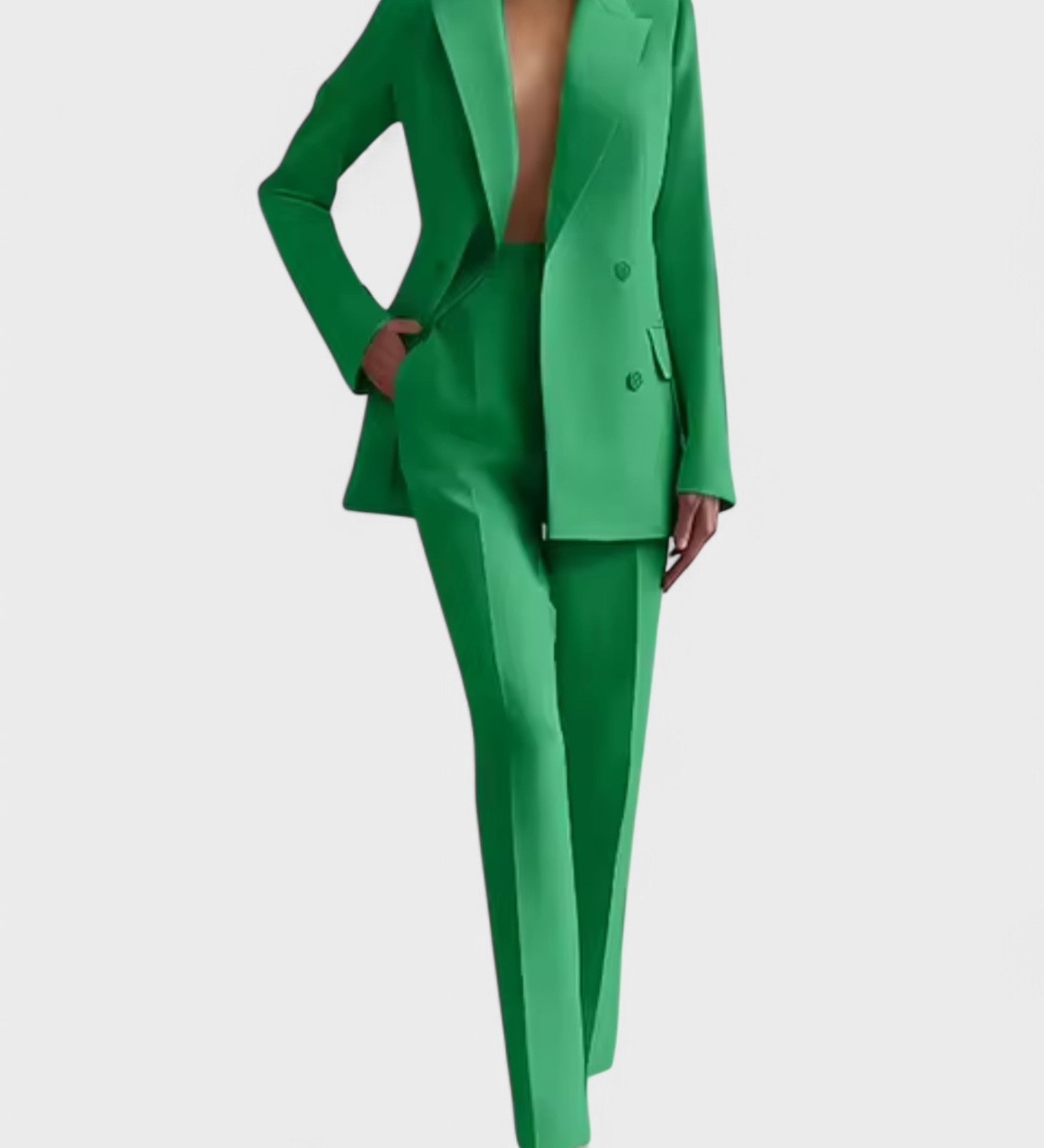 Olívia - Conjunto de Blazer y Pantalones Elegantes