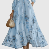 Rowella | Elegante Vestido Maxi con Pliegues