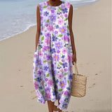 Lavanda - Vestido de Verano con Estampado Floral