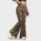 Francisca - Pantalones con estampado de leopardo