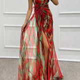 Mia™ | Vestido Drapé Colorido
