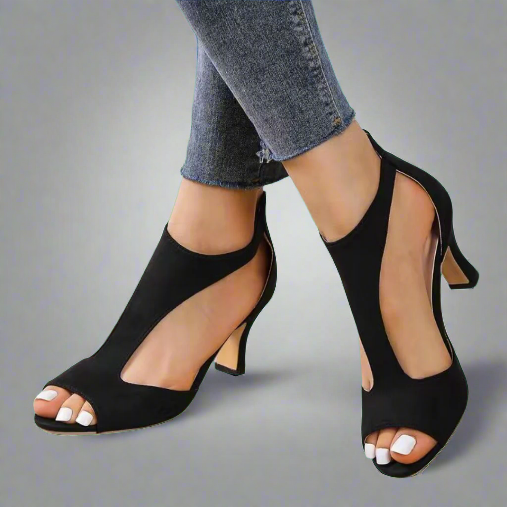 Heidrun - Sandalias chic y confortables con tacón
