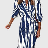 Everly | Vestido Elegante con Diseño Envolvente y Estampado