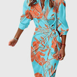 Everly | Vestido Elegante con Diseño Envolvente y Estampado