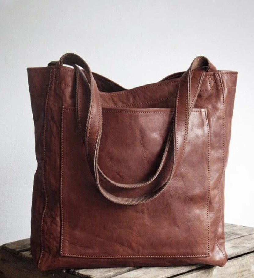 Elle - Clásico bolso de hombro de cuero