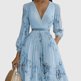 Rowella | Elegante Vestido Maxi con Pliegues