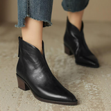 Camila - Botines Elegantes con Tacón Bajo