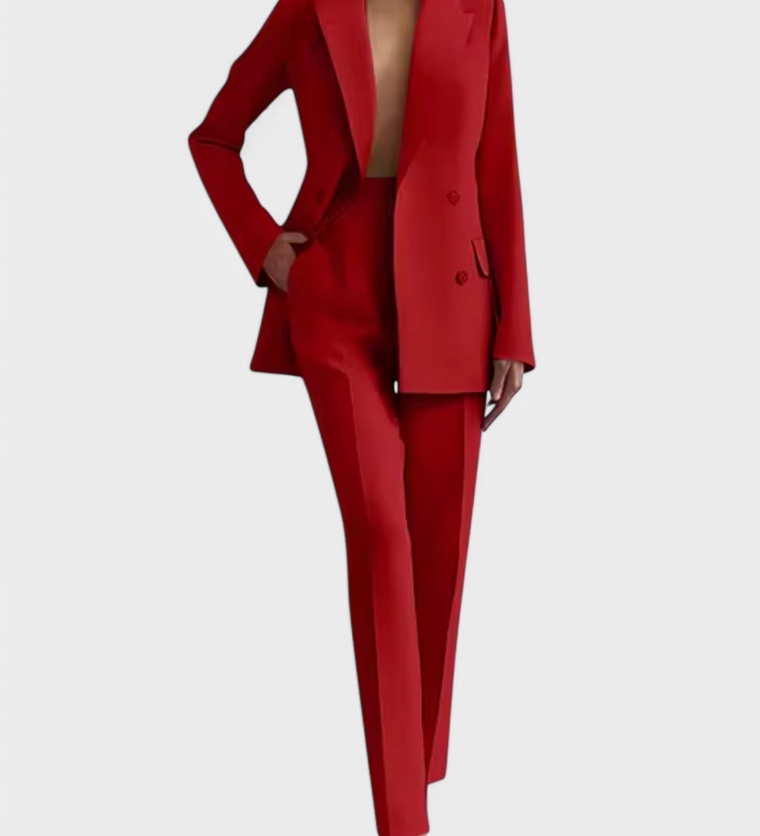 Olívia - Conjunto de Blazer y Pantalones Elegantes