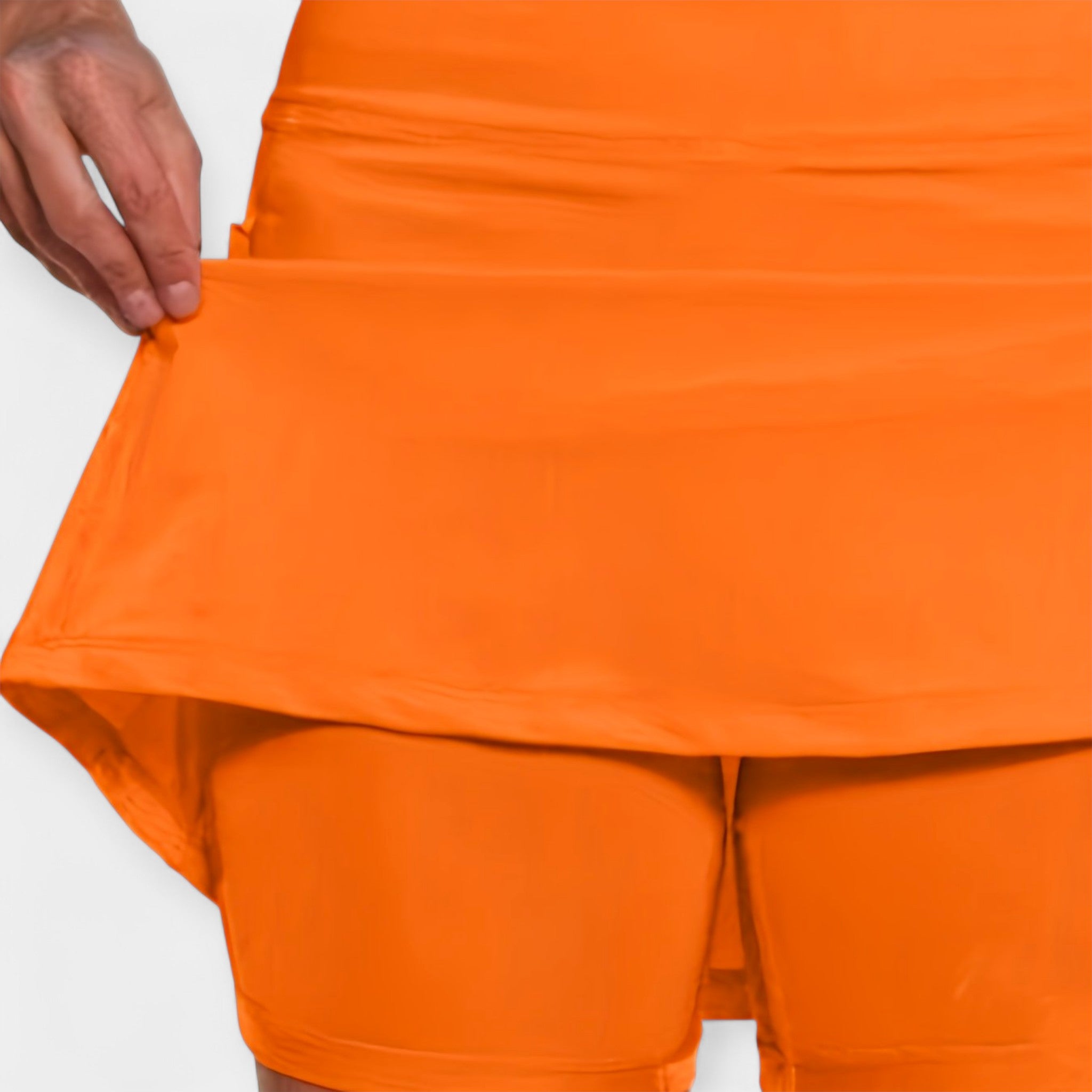 Shorts de Cintura Alta con Falda