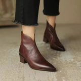 Camila - Botines Elegantes con Tacón Bajo