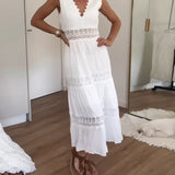Kim - Vestido de Encaje con Escote en Forma de V