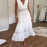 Kim - Vestido de Encaje con Escote en Forma de V