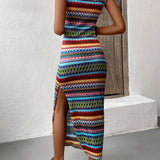 La Scintilla | Vestido Largo Bohemio en Colores Maya