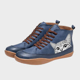 Kitty - Botas de cuero para los apasionados de los gatos