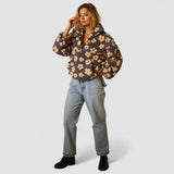 Sudadera de Forro Polar Floral - Diseño Margaritas