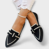 Zapatos planos para mujer con diseño de lazo