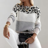 Júlia - Camiseta Casual com Estampa de Leopardo