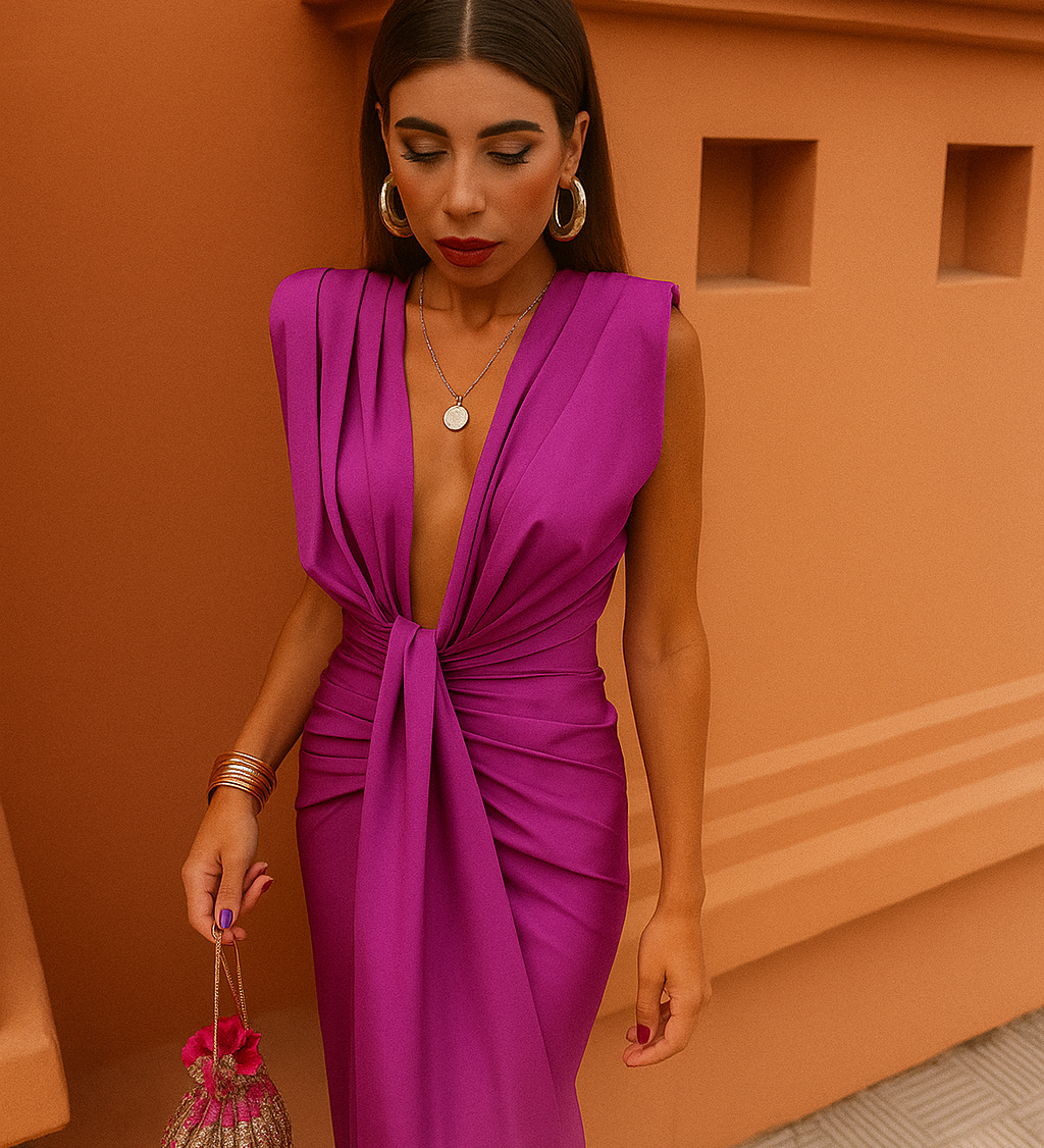 Mónica - Vestido Ajustado de Segunda Piel