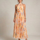 Esther™ | Vestido Halter con Estampado Acuarela