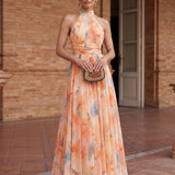 Esther™ | Vestido Halter con Estampado Acuarela