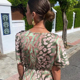 Constança - Vestido Floral con Pliegues
