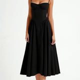 Odete - Vestido midi con corsé definido