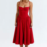 Odete - Vestido midi con corsé definido