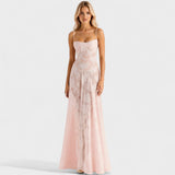 Verona - Vestido Maxi de Encaje con Estampado Floral