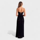 Verona - Vestido Maxi de Encaje con Estampado Floral
