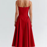 Odete - Vestido midi con corsé definido