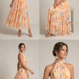 Esther™ | Vestido Halter con Estampado Acuarela