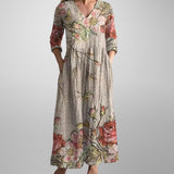 Yulya™ | Elegante Vestido Midi con Estampado Floral