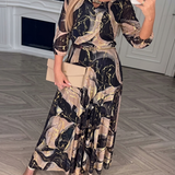 Vestido de gasa con estampado