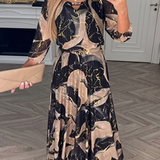 Vestido de gasa con estampado