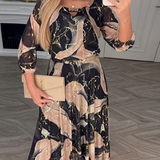 Vestido de gasa con estampado