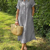 Ishka™ | Rayado Camisero Dress