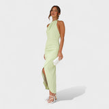 Camila - Vestido Largo con Detalles de Pliegues
