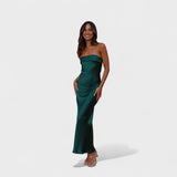 Carmen - Vestido sin mangas de satén