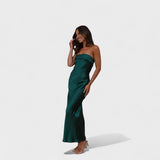 Carmen - Vestido sin mangas de satén