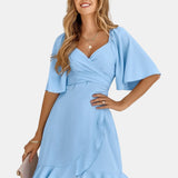 Clara - Vestido Midi Azul Claro