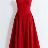 Odete - Vestido midi con corsé definido