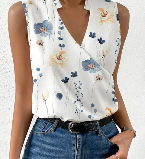 Salete - Blusa suave con escote en V
