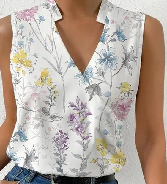 Salete - Blusa suave con escote en V