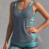 Aurora - Tankini Fluido Estilizador" could be rewritten as "Aurora - Flowy Styling Tankini.