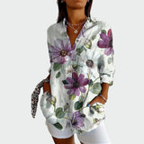 Camisa moderna con diseño floral
