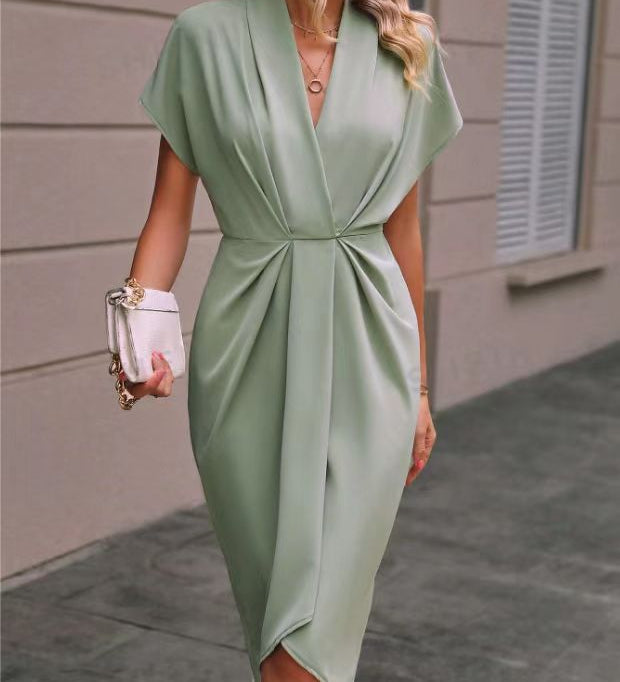 Caia - Vestido Midi Cruzado