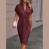 Caia - Vestido Midi Cruzado